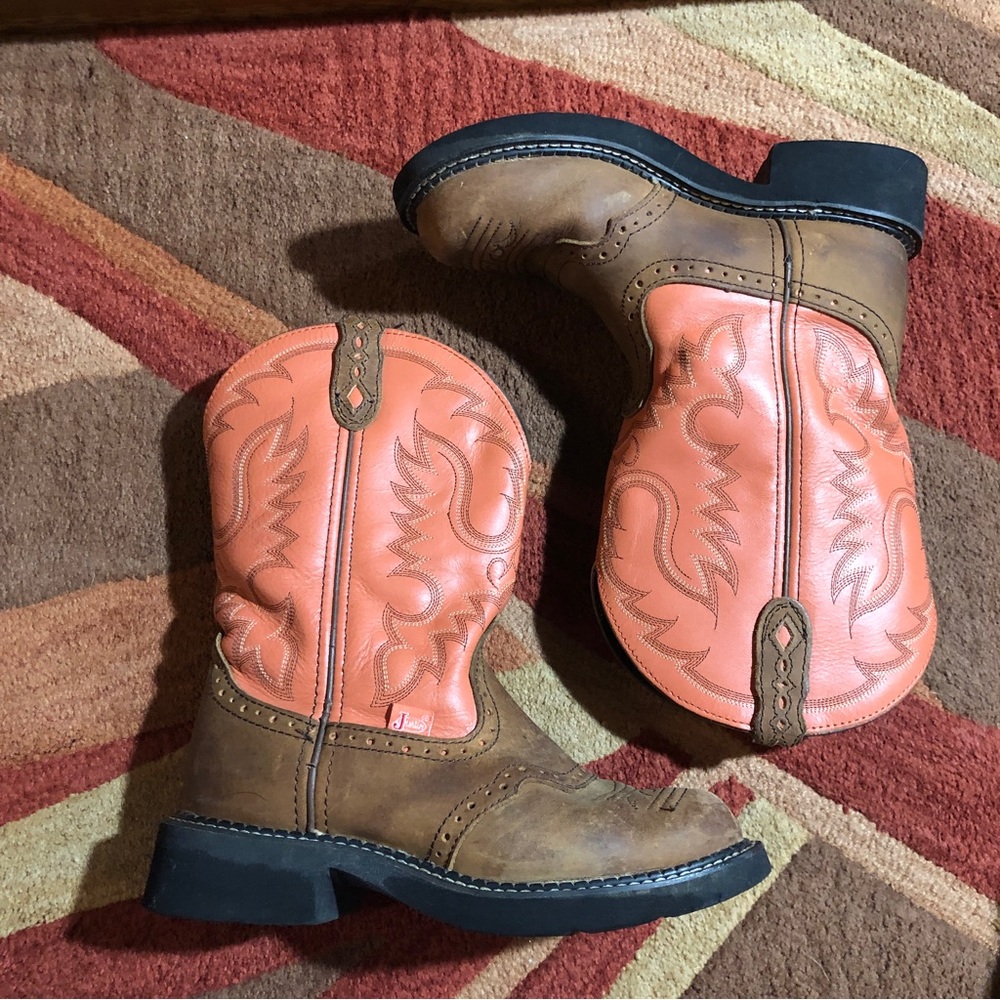 Justin Cowgirl Boots Gypsy Mid Calf Size 7B